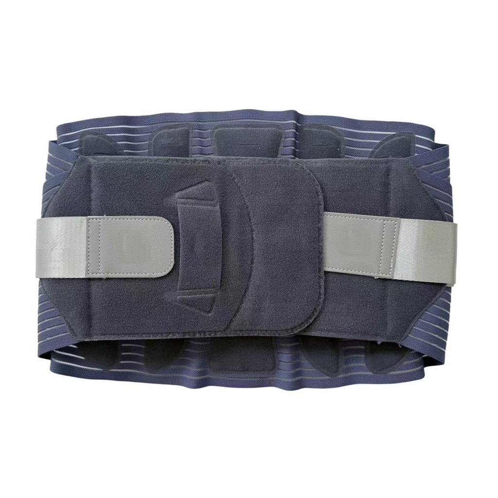 Upgrade external bionic vertebral support plate, moderate soft and hard, flexible, effectively alleviate lumbar injury, 5 broadened Radian steel plates, strong support is not easy to deform