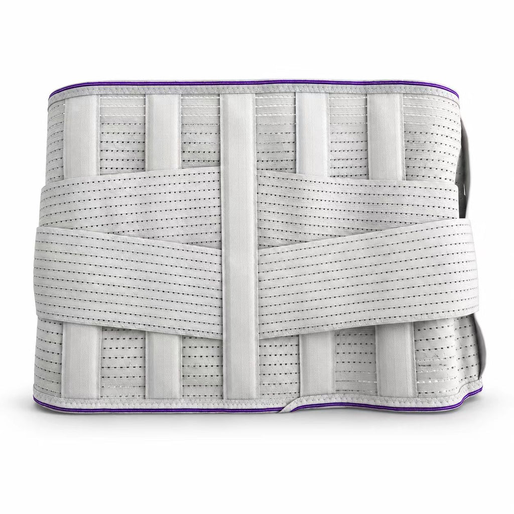 Five curved memory plates, traction fixed lumbar vertebrae, soft and hard suitable will not affect daily activities, add two elastic bands on the side, omni-directional fixed support, promote blood circulation, relieve waist discomfort