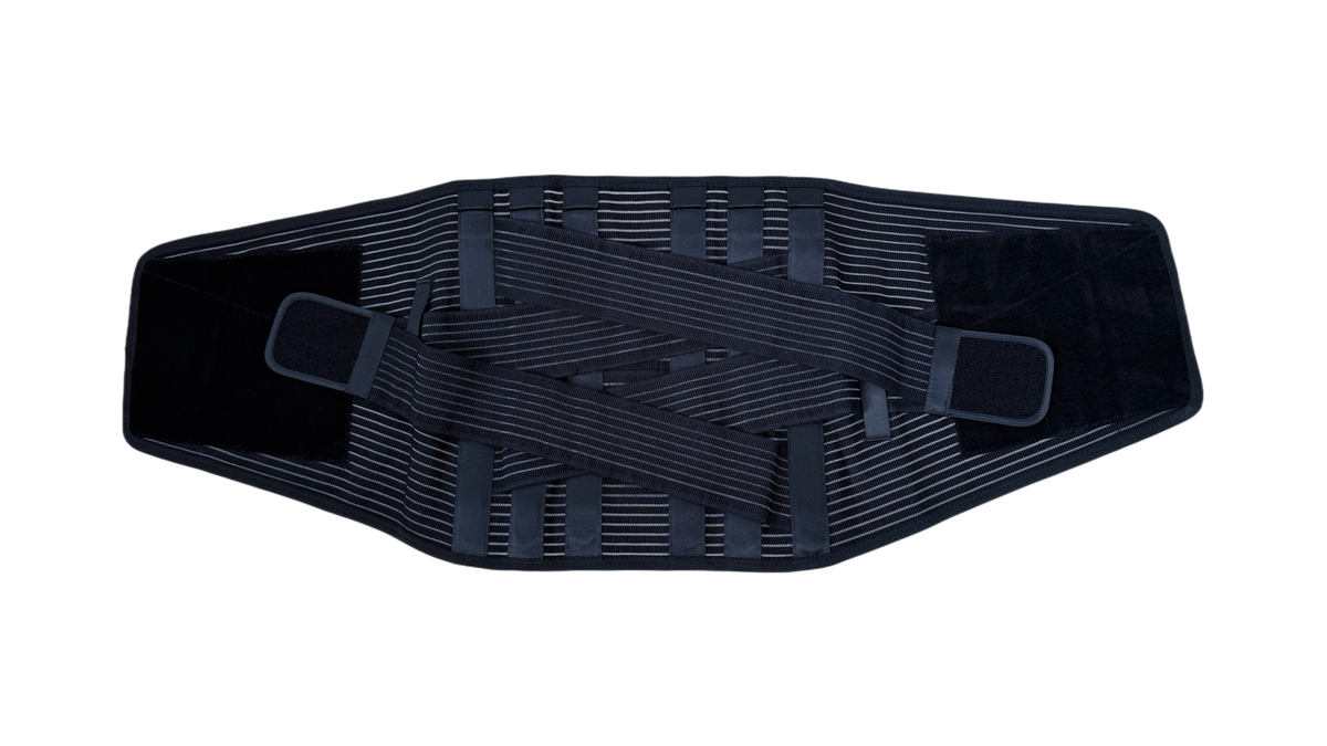 Fish fillet breathable belt, mesh breathable fabric, not hot for a long time, 6 support bars, firmly support lumbar vertebrae, 4 groups of strong fixation, 360-degree surrounding package, upgraded and broadened design, more comprehensive nursing