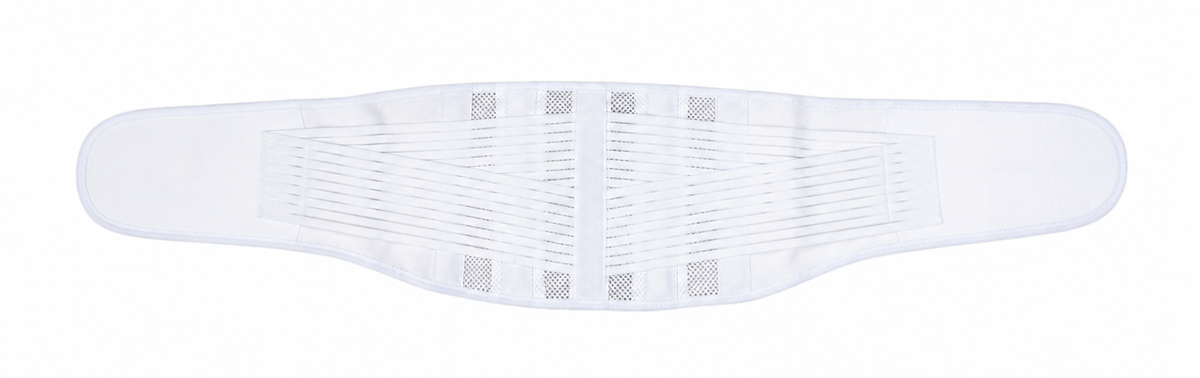 Fish fillet breathable waist protection, five steel plates strong support, anti-C Radian, effective protection of lumbar intervertebral disc, flying mesh breathable fabric, side added two elastic belts, omni-directional fixed support