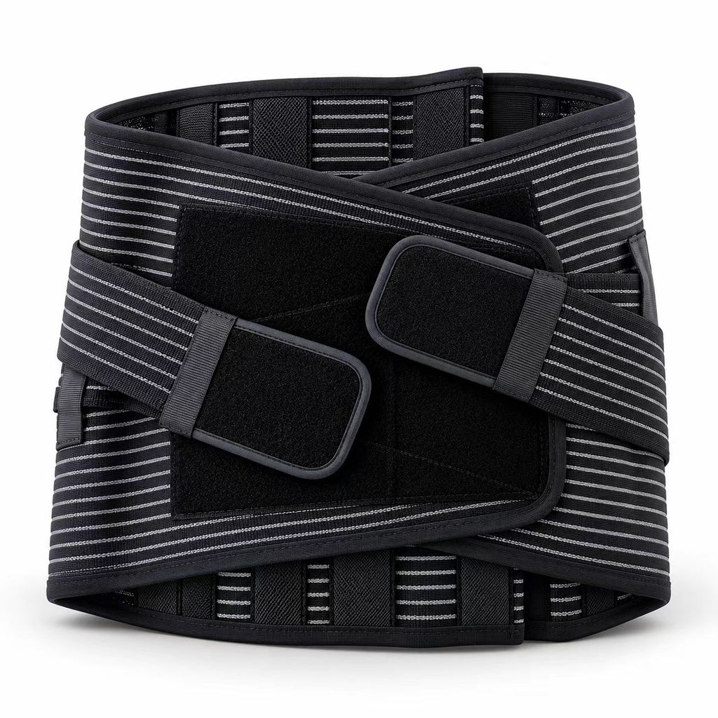 Fish fillet breathable belt, mesh breathable fabric, not hot for a long time, 6 support bars, firmly support lumbar vertebrae, 4 groups of strong fixation, 360-degree surrounding package, upgraded and broadened design, more comprehensive nursing