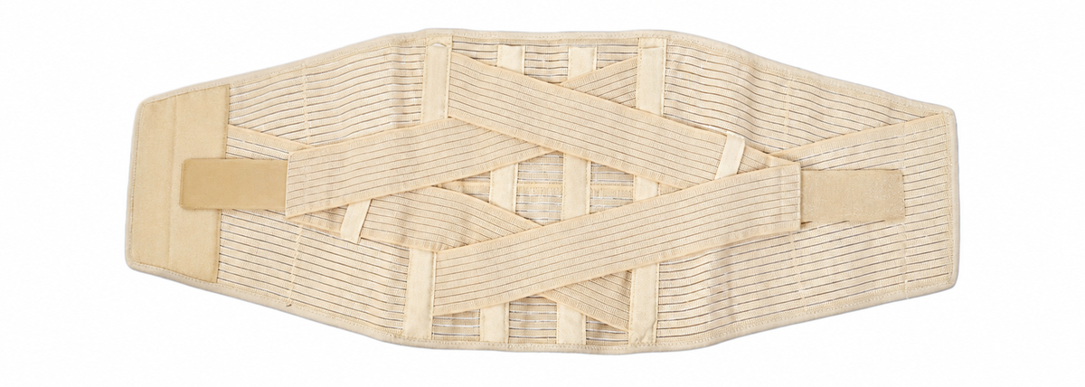 Triple pressure bandage, strengthen elastic bandage to stabilize lumbar vertebrae, S-shaped lightweight support bar, lighter support and stronger support, new anti-skid particles inside, wear throughout the day.
