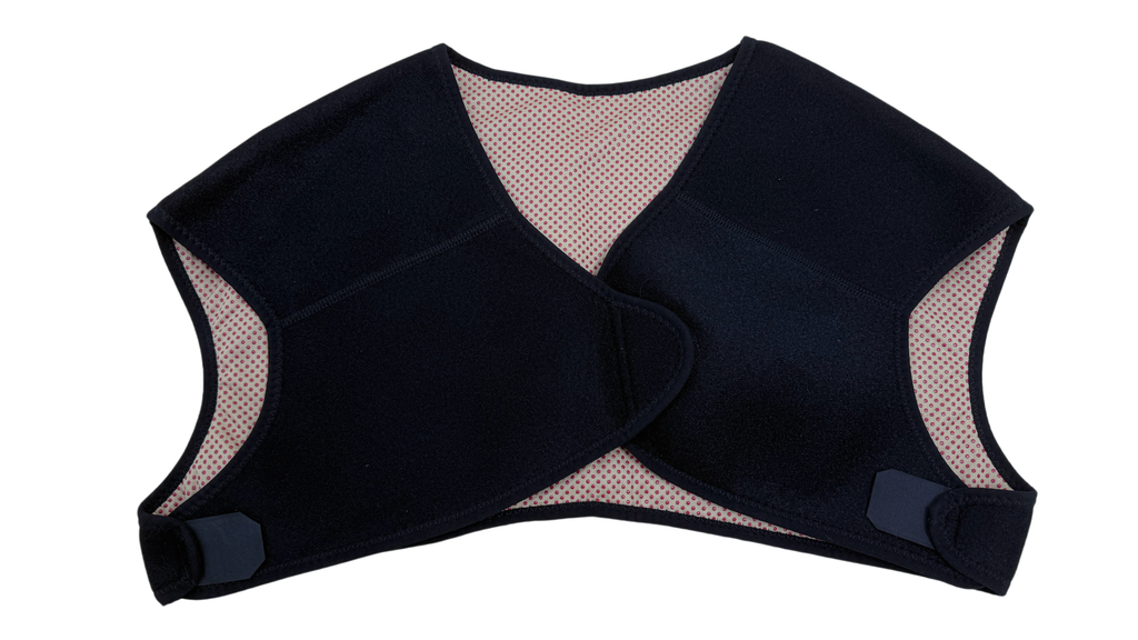 Upgrade breathable physiotherapy shoulder protection, 360 °nursing hot compress, increase back full area fever, acupoint magnet physiotherapy, light and breathable fabric, refuse muggy, three-way adjustment, easy to wear