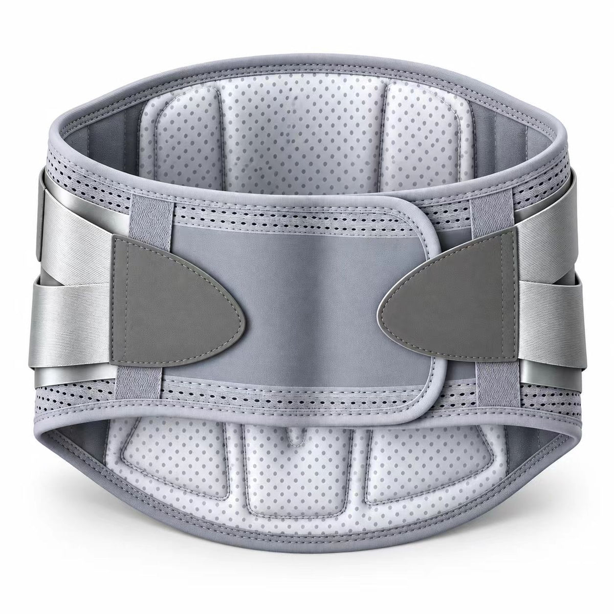 Waist retainer, steel plate support to enhance the back support force, 4 bone-like support bars in line with ergonomic design, heightening design, large support area, double support waist force is more uniform