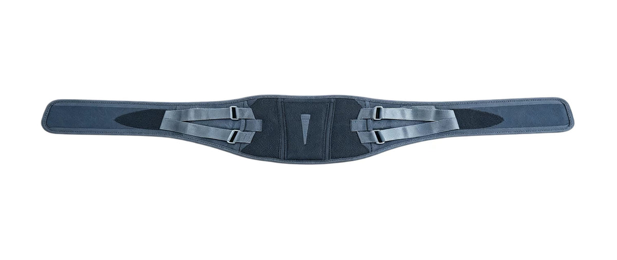 Waist retainer, steel plate support to enhance the back support force, 4 bone-like support bars in line with ergonomic design, heightening design, large support area, double support waist force is more uniform