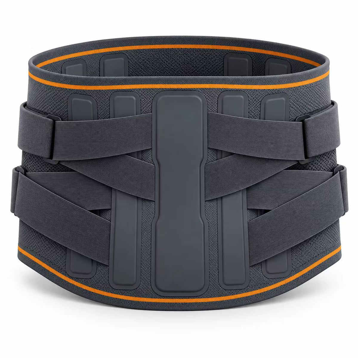 Four pressurized waist fixator, ergonomic S-shaped Radian strong support, five manganese alloy steel plate strong support, four-wheel-drive compression design to stabilize lumbar vertebrae