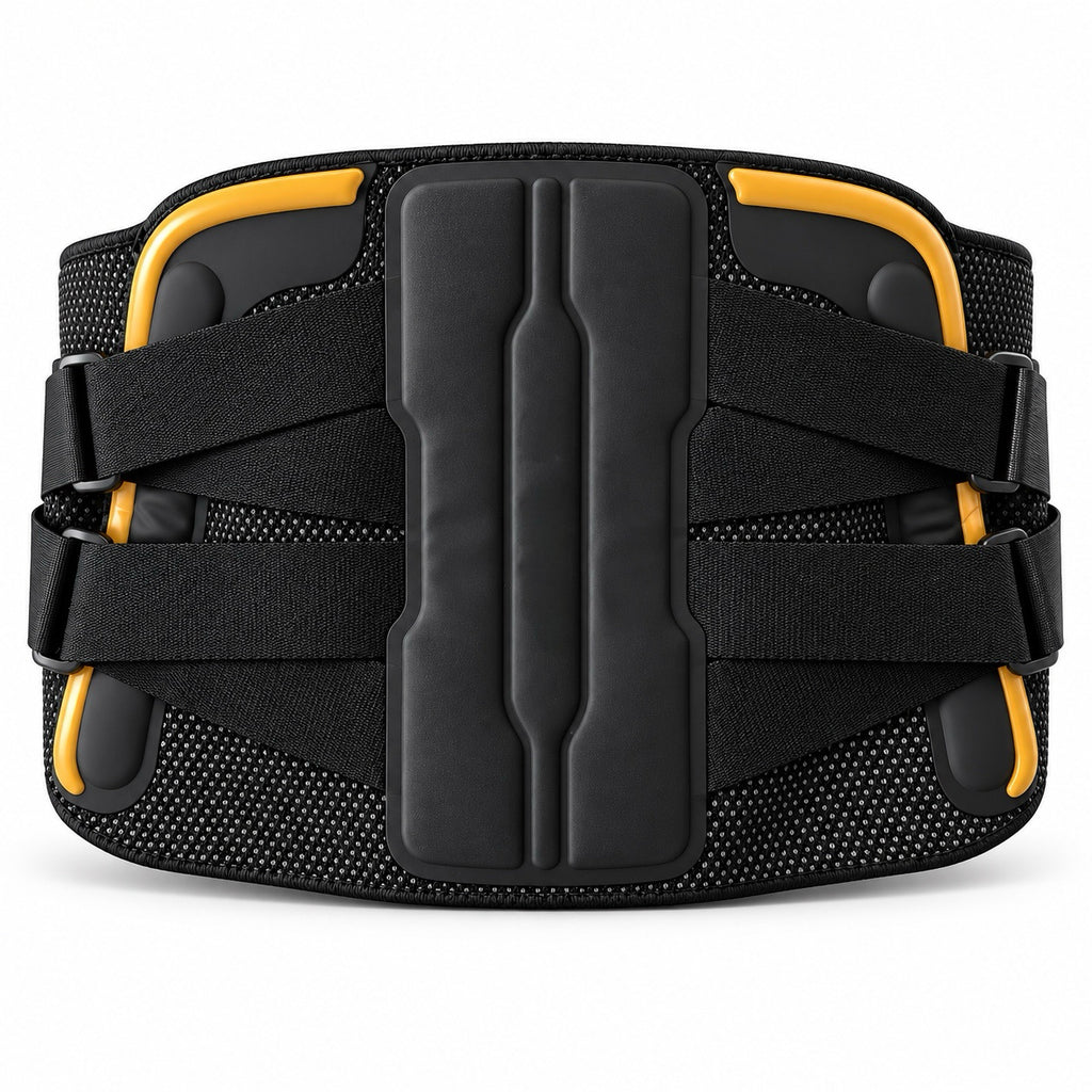 Waist retainer, scientific zoning support, 360 °surround fit, four circular support double pressure belts, lightweight design, comfortable and breathable, effectively relieve low back pain and low back fatigue