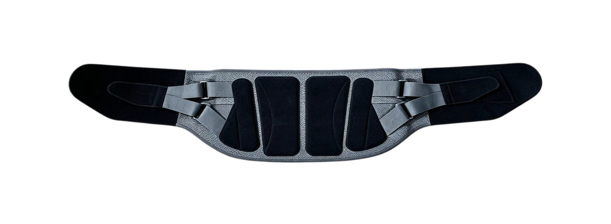 Lumbar fixator, upgraded broadened steel plate,  built-in two wide steel plates and two narrow steel plates, strong support lumbar vertebrae, eight-fold cross bandage design, cross compression, three-dimensional traction