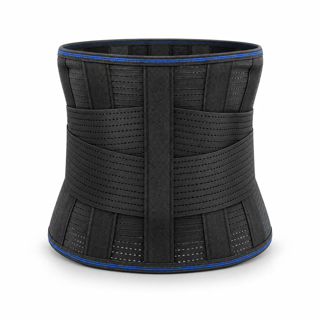 Comfortable skin-friendly, fishnet breathable fabric, double pressure design to fit the waist, built-in seven cartilage to disperse the force on the lumbar vertebrae