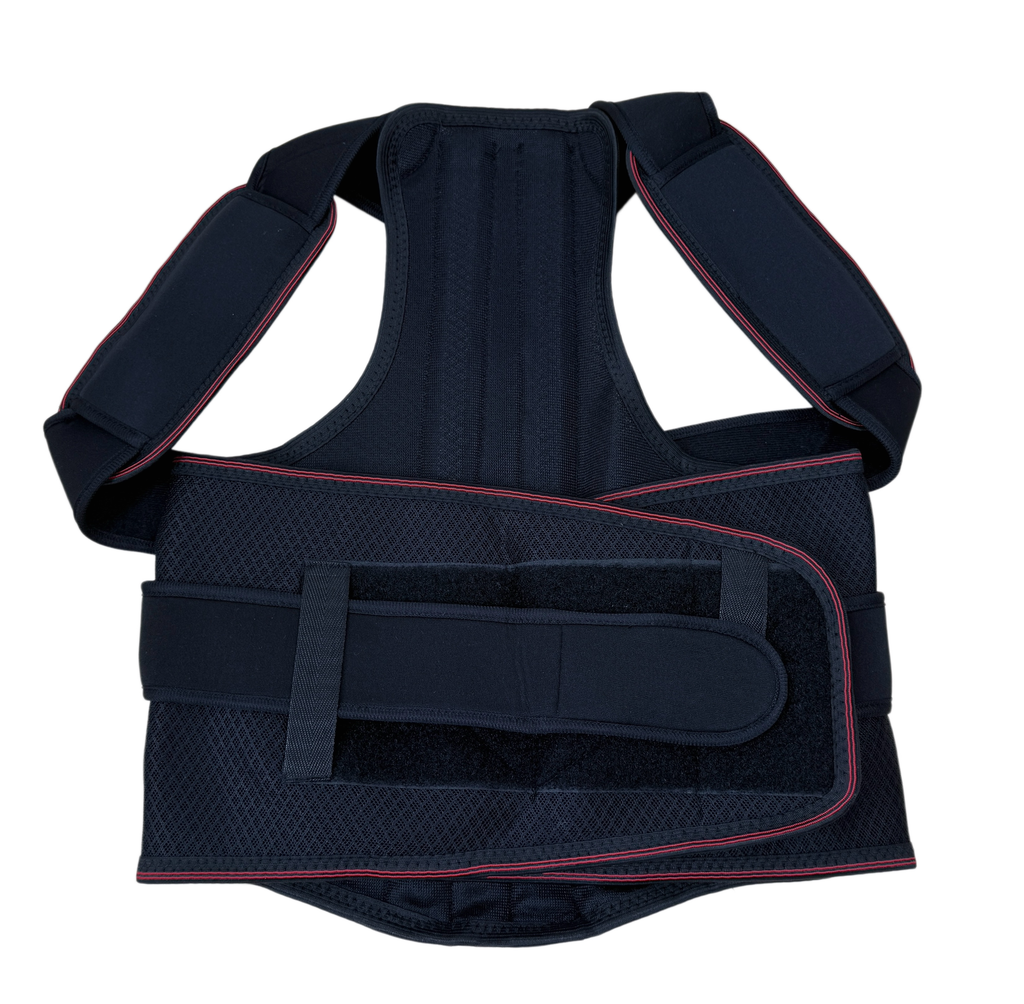 360 °posture belt, improve posture for both men and women, adjustable buckle, free adjustment to any position, diamond breathable net, breathable fabric light and comfortable, broadened shoulder pads, no shoulder straps