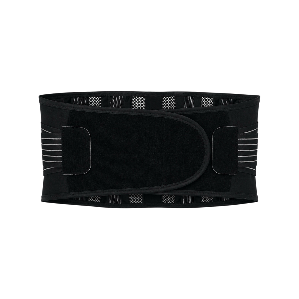 Triple pressure bandage, strengthen elastic bandage to stabilize lumbar vertebrae, S-shaped lightweight support bar, lighter support and stronger support, new anti-skid particles inside, wear throughout the day.