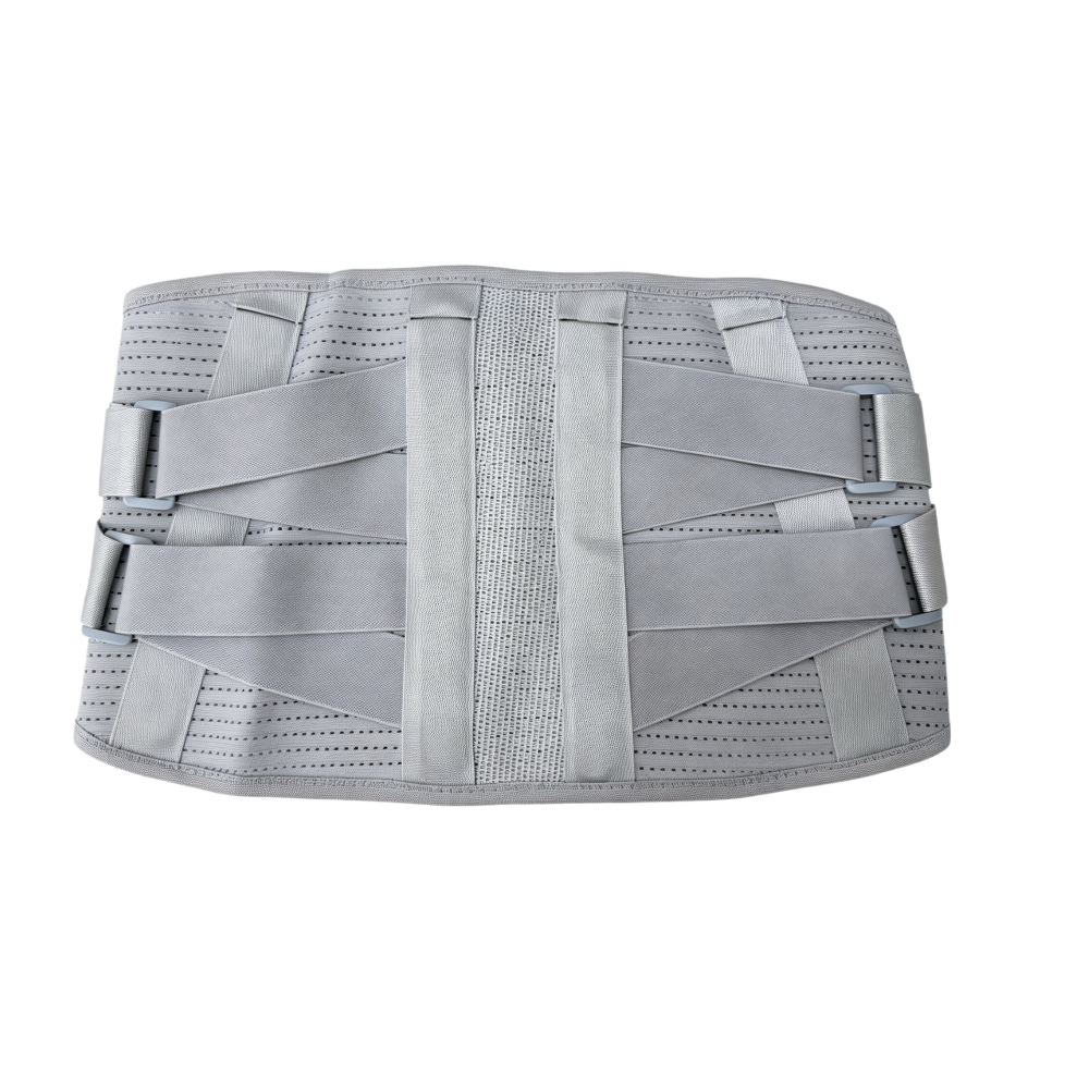 Waist protection zone directional support, double pressurized H-shaped steel plate strong support, effectively relieve spinal pain, medical mesh cloth comfortable and breathable, soft and hard support, waist protection is more in place
