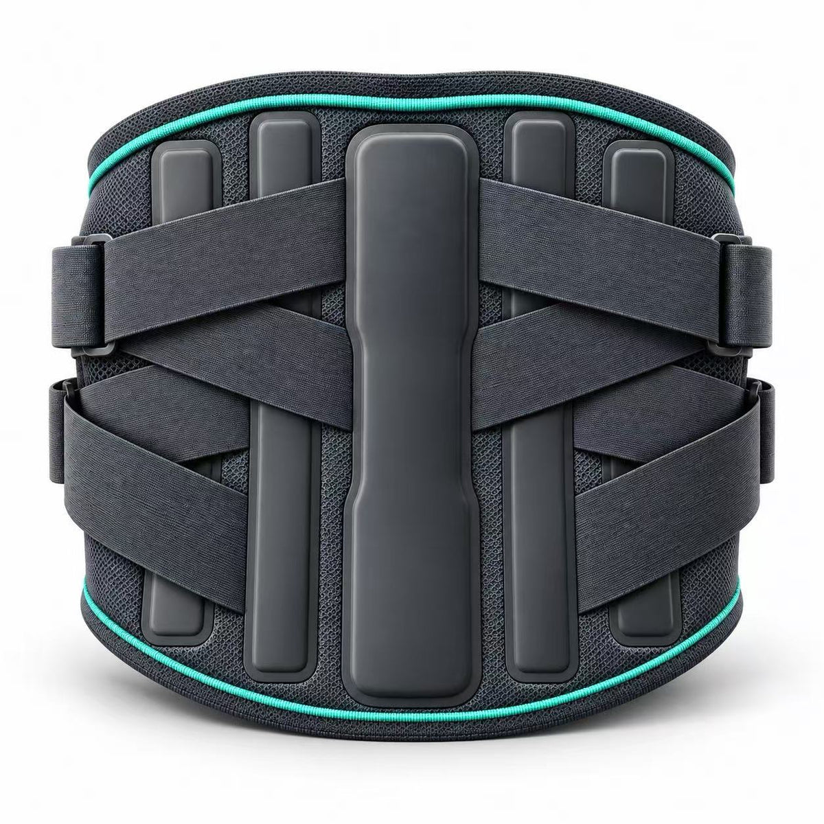 Four pressurized waist fixator, ergonomic S-shaped Radian strong support, five manganese alloy steel plate strong support, four-wheel-drive compression design to stabilize lumbar vertebrae