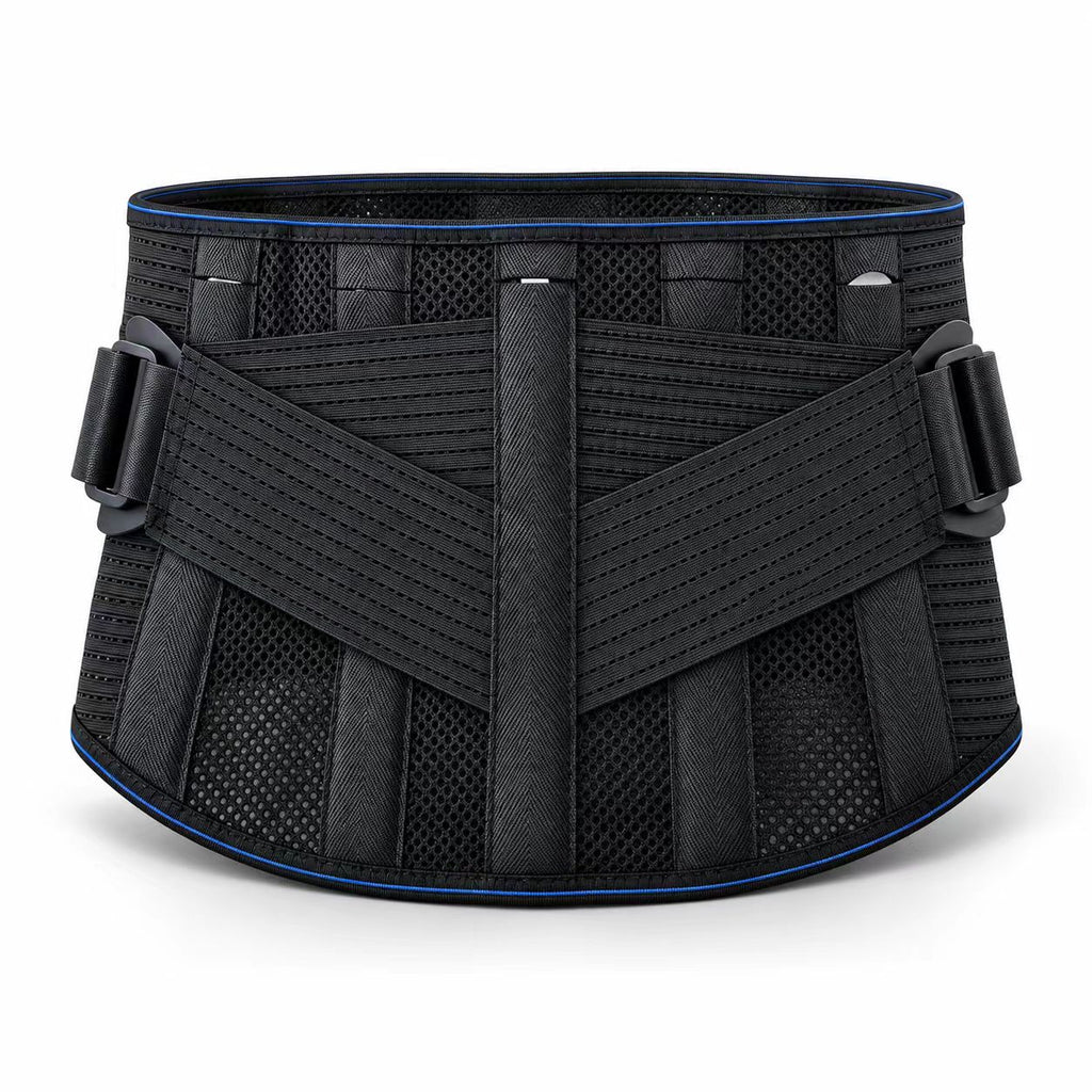 Built-in five strong steel plates, a lumbar support plate, really support the lumbar spine, relax and relieve lumbar pain, honeycomb mesh fabric, comfortable, breathable and not sultry